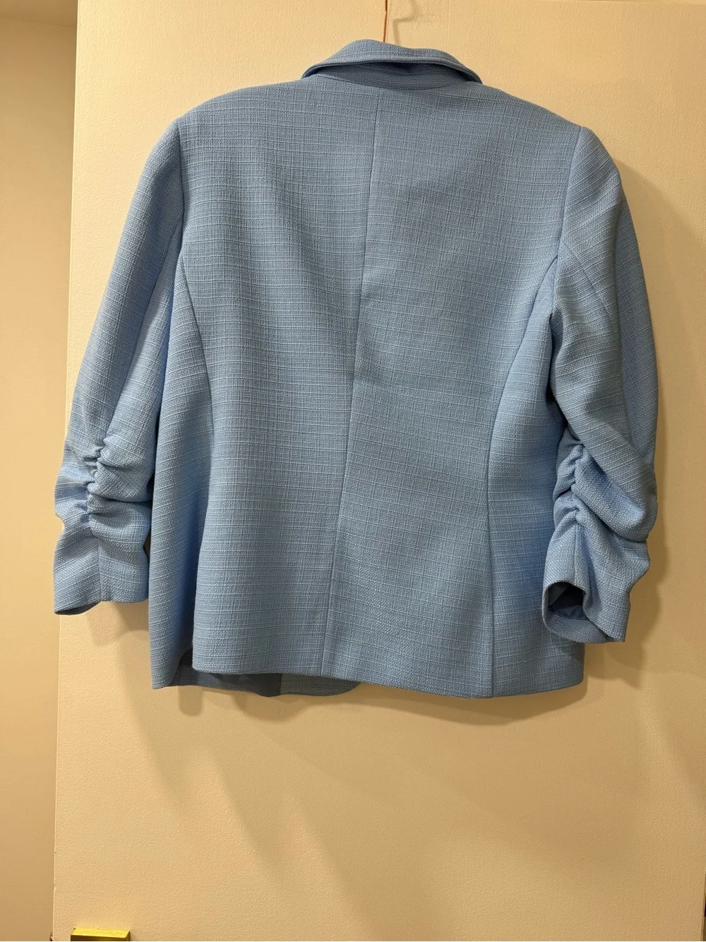 Anne Klein Light Blue Single-Button Women's Blazer - Picture 3 of 4